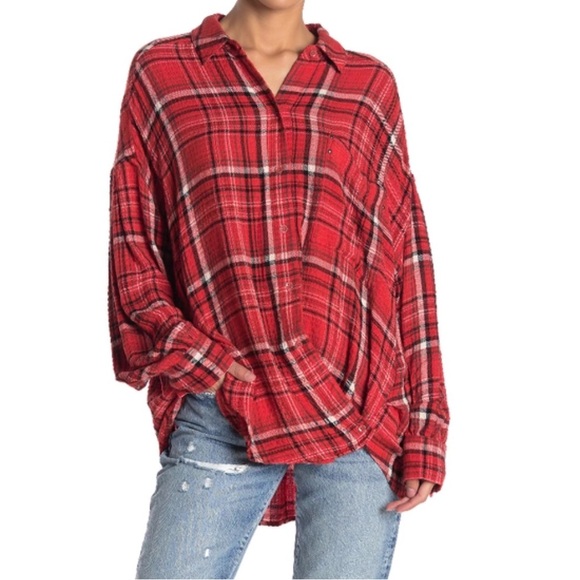 Free People Hidden Valley Plaid shirt - Picture 1 of 6